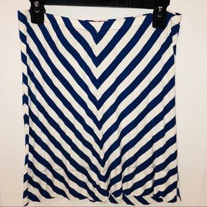 Merona Purple/White Chevron Skirt